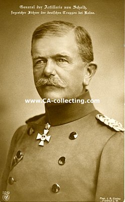 PHOTO-PORTRÄTPOSTKARTE 'General der Artillerie von...