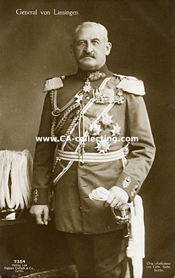 PHOTO-PORTRÄTPOSTKARTE 'General von Linsingen'....