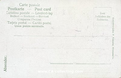 Foto 2 : FARB-POSTKARTE 'Auf der Wachstube'. Sammelkarte für...