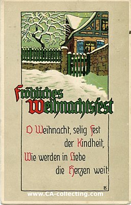 WEIHNACHTS-POSTKARTE 'Fröhliches Weihnachtsfest'....