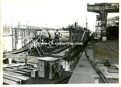 PRESSE-PHOTO 13x18cm vom 24. Juli 1942: U-Boot im...