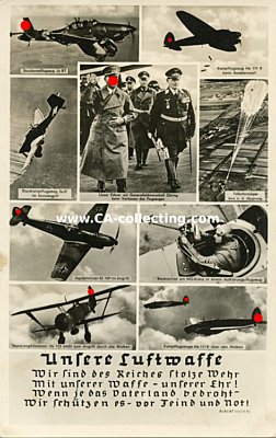 PHOTO-POSTKARTE 'Unsere Luftwaffe - Wir sind des Reiches...