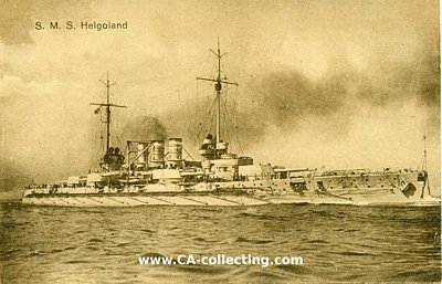 PHOTO-POSTKARTE 'S.M.S. Helgoland'. W.B. Levy, Hamburg....