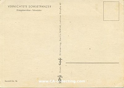 Foto 2 : PK-KÜNSTLER-POSTKARTE HERMANN SCHNEIDER 'Vernichtete...