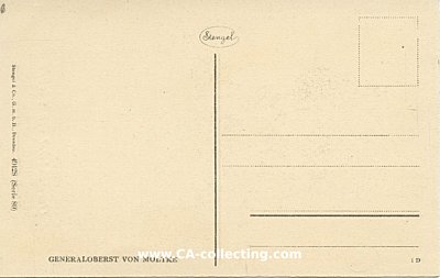 Photo 2 : PORTRÄTPOSTKARTE 'Generaloberst von Moltke'. Stengel...