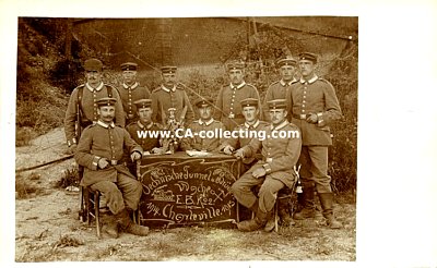 PHOTO 9x13cm: Gruppenaufnahme feldgrauer Soldaten der...