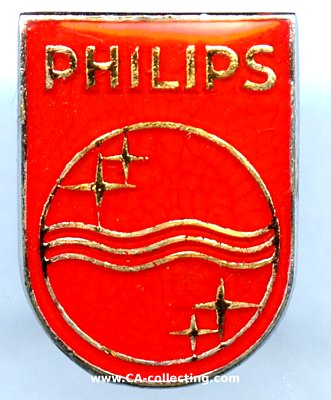 PHILIPS (Elektronik) Amsterdam. Firmenabzeichen um 1970....