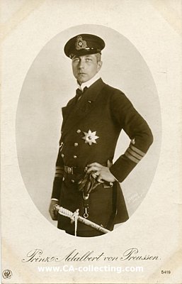 PHOTO-PORTRÄTPOSTKARTE 'Prinz Adalbert von...