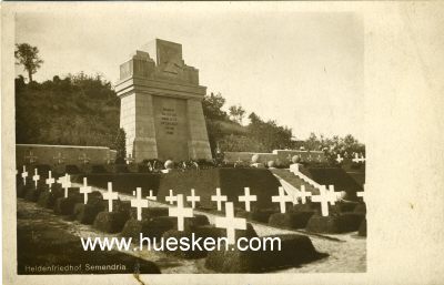 PHOTO-POSTKARTE SEMENDRIA. 'Heldenfriedhof Semendria'.