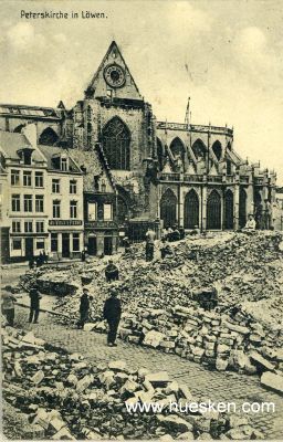 PHOTO-POSTKARTE LÖWEN. 'Peterskirche in Löwen'....