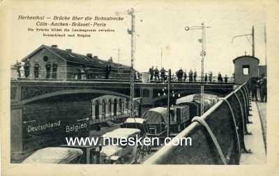 PHOTO-POSTKARTE HERBESTHAL. 'Brücke über die...