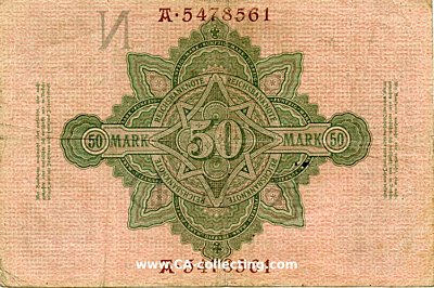 REICHSBANKNOTE FÜNFZIG (50) MARK : BANKNOTEN - GELDSCHEINE - NOTGELD ...