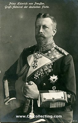 PHOTO-PORTRÄTPOSTKARTE 'Prinz Heinrich von...