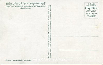 Foto 2 : WEHRMACHT-LIEDER-POSTKARTE '...denn wir fahren gegen...