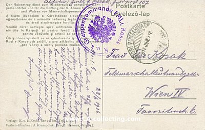 KOSAK, Eigenhändige Feldpostkarte mit Absender und...