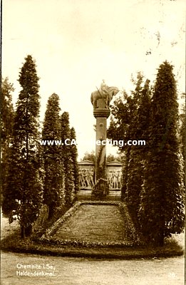 CHEMNITZ - HELDENDENKMAL. Photopostkarte. Verlag Trinks &...