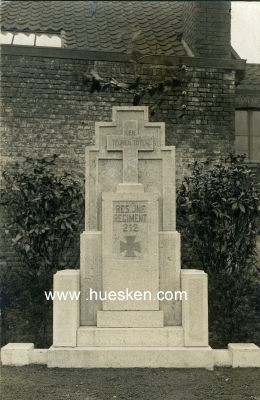 PHOTO Denkmal des Reserve-Infanterie-Regiment 212 mit...