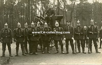 PHOTO 9x14cm: Gruppenaufnahme preußischer Soldaten...