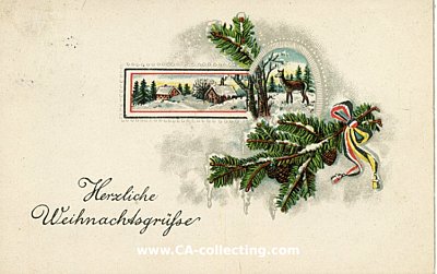 WEIHNACHTS-POSTKARTE 'Herzliche...