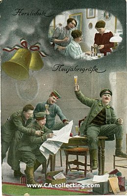 NEUJAHRS-POSTKARTE 'Herzlichste Neujahrsgrüße'...