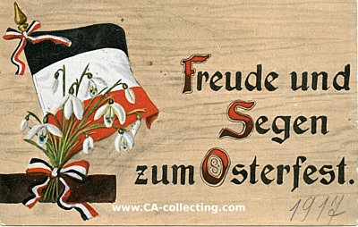 OSTERGRUSS-POSTKARTE 'Freude und Segen zum Osterfest'...