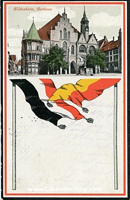 HILDESHEIM - RATHAUS. Farbpostkarte. Rathaus über...