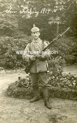 PHOTO 14x9cm: Feldgrauer Soldat aus dem...