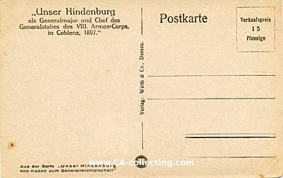 Photo 2 : PHOTO-PORTRÄTPOSTKARTE 'Unser Hindenburg als...