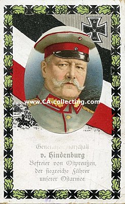 FARB-POSTKARTE 'Generalfeldmarschall von Hindenburg,...