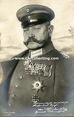 PHOTO-PORTRÄTPOSTKARTE 'Generalfeldmarschall von...