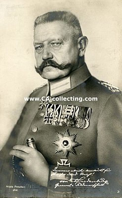 PHOTO-PORTRÄTPOSTKARTE 'Generalfeldmarschall von...