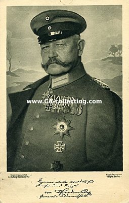 PHOTO-PORTRÄTPOSTKARTE Generalfeldmarschall von...