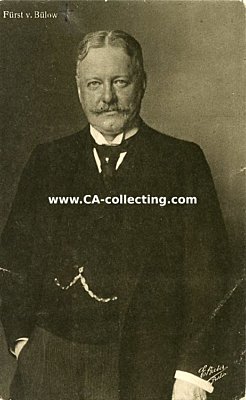 PHOTO-PORTRÄTPOSTKARTE 'Fürst von Bülow'....