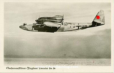 PHOTO-POSTKARTE 'Seefernaufklärer-Flugboot Dornier...