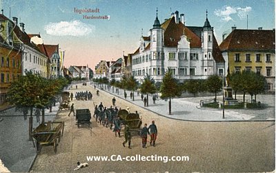 INGOLSTADT - HARDERSTRAßE. Farbpostkarte um 1910....