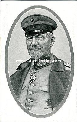 KÜNSTLER-PORTRÄT-POSTKARTE 'General von...