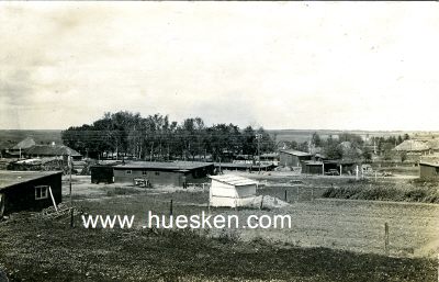 PHOTO 9x14cm: Barackenlager. 1917 als Feldpost gelaufen...