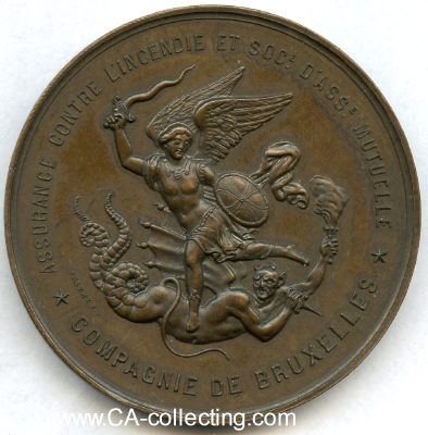 BRONZENE PRÄMIENMEDAILLE UM 1830 (von Joseph-Pierre...