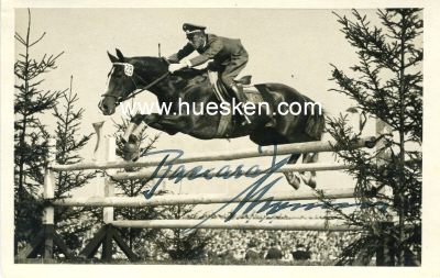 MOMM, Harald. Deutscher Springreiter, Oberst des Heeres...