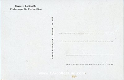 Foto 2 : PHOTO-POSTKARTE 'Unsere Luftwaffe - Windmessung für...