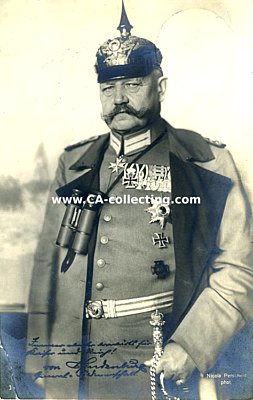 PHOTO-PORTRÄTPOSTKARTE 'Generalfeldmarschall von...