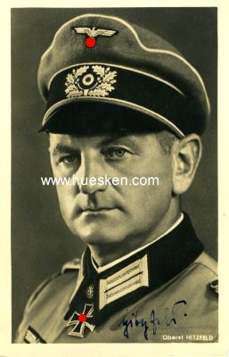 HITZFELD, Otto. General der Infanterie, Kommandierender...