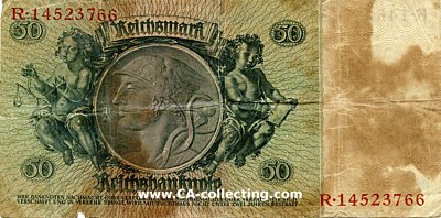 Foto 2 : REICHSBANKNOTE FÜNFZIG (50) MARK 30. März 1933....