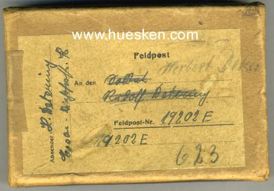 LEERES FELDPOST-PÄCKCHEN 9x13x3cm, Unterboden mit...