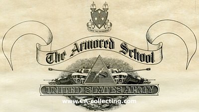 Foto 3 : ERINNERUNGSURKUNDE 'THE ARMORED SCHOOL' an den...