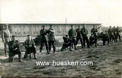 PHOTO 14x9cm: Feldgraue Soldaten bei...