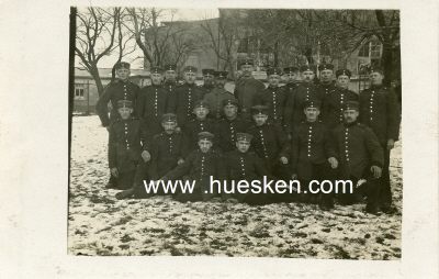 PHOTO 14x9cm: Gruppenaufnahme von 22 Soldaten, 1916...