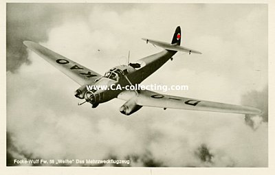 PHOTO-POSTKARTE 'Focke-Wulf Fw. 58 'Weihe' Das...