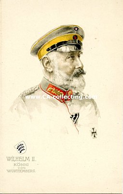 PORTRÄTPOSTKARTE 'Wilhelm II. König von...