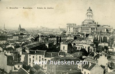 PHOTO-POSTKARTE BRUXELLES (BRÜSSEL) 'Panorama -...